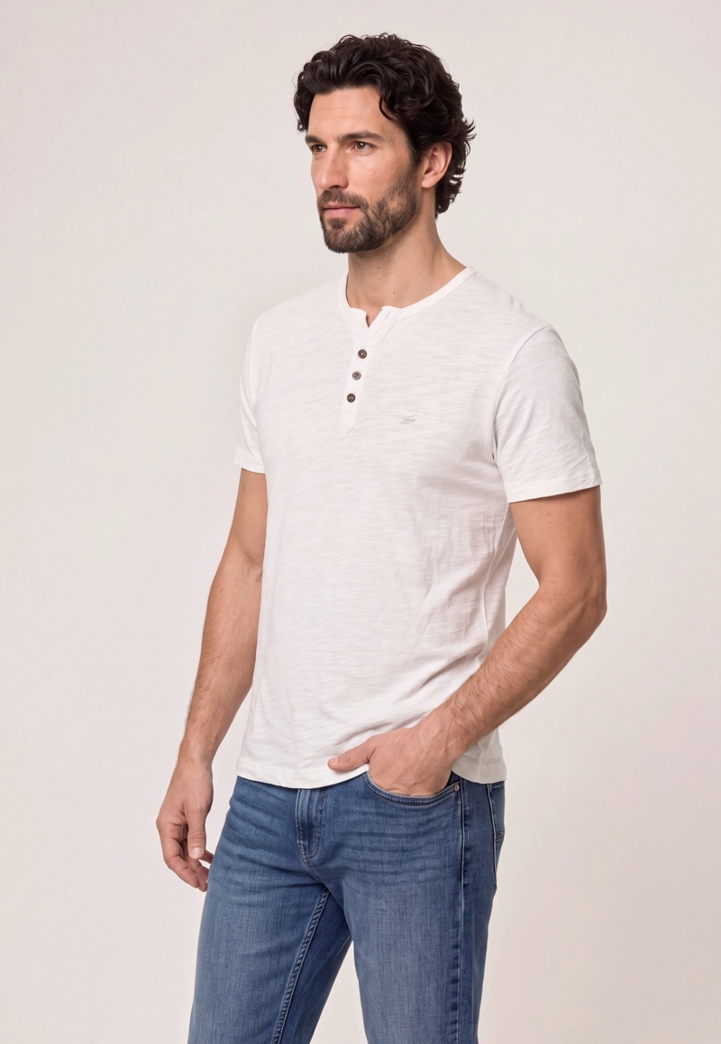 POLERA REGULAR WHITE COLORADO - 1