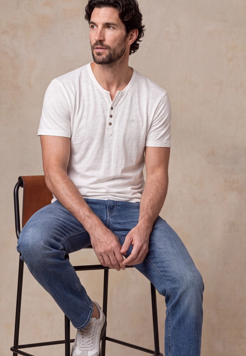 POLERA REGULAR WHITE COLORADO - 5