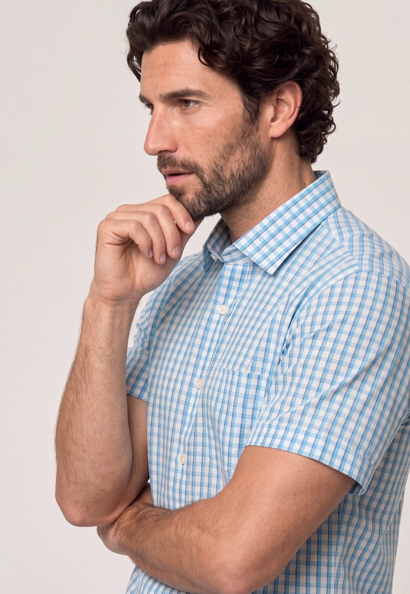 CAMISA CLEVELAND LT. BLUE - 4