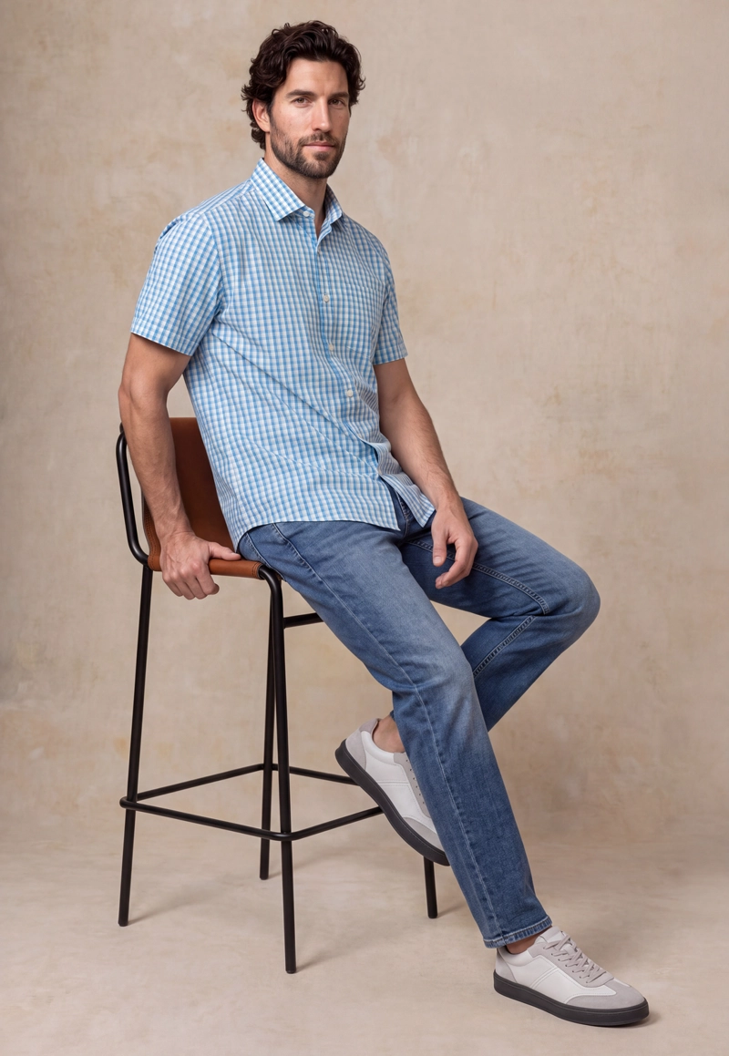 CAMISA CLEVELAND LT. BLUE - 5