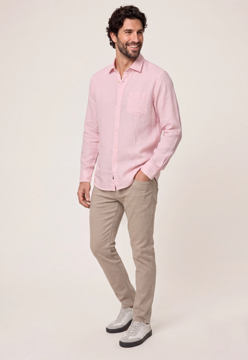 CAMISA LINO GREEN BAY PINK - 2