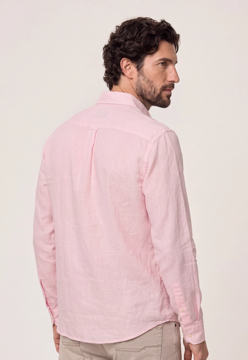 CAMISA LINO GREEN BAY PINK - 3