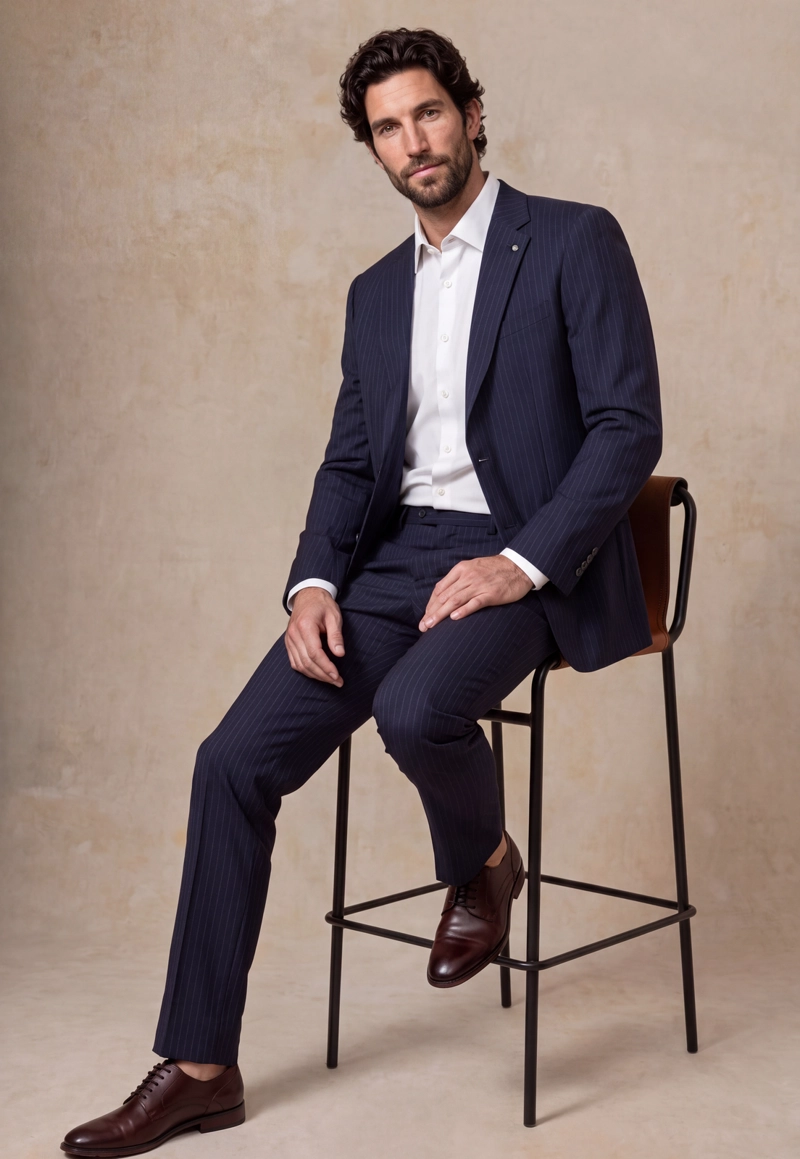 PANTALON SUIT CHANDLER NAVY - 5