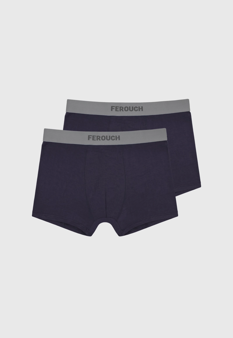 DUOPACK BOXER MODAL NAVY - 1