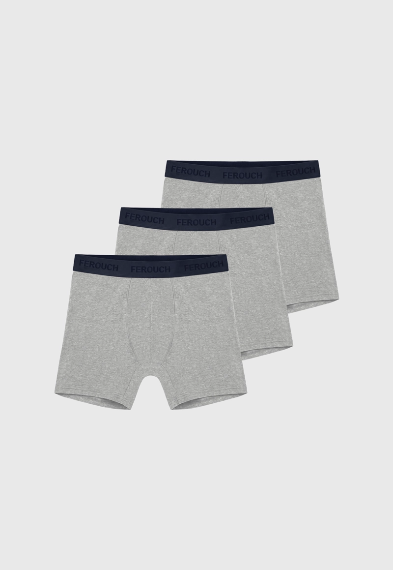 TRIPACK BOXER GREY - 1