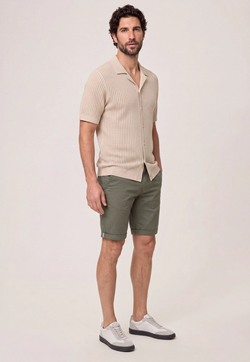 CAMISA CORAL GABLES BEIGE - 2