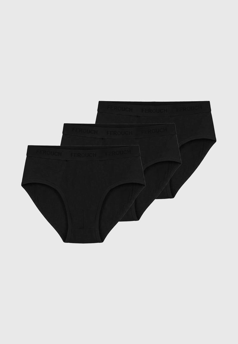 TRIPACK SLIP BLACK - 1