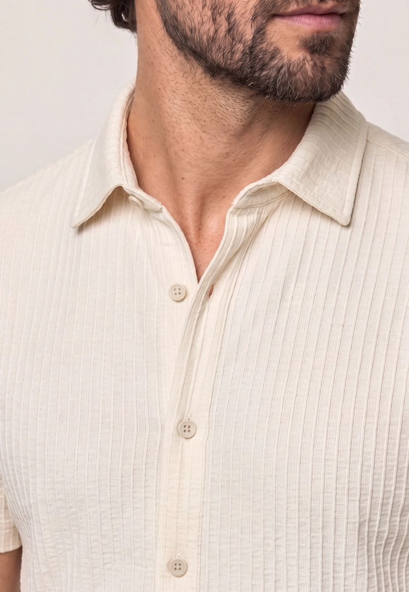 CAMISA CABOT BEIGE - 4