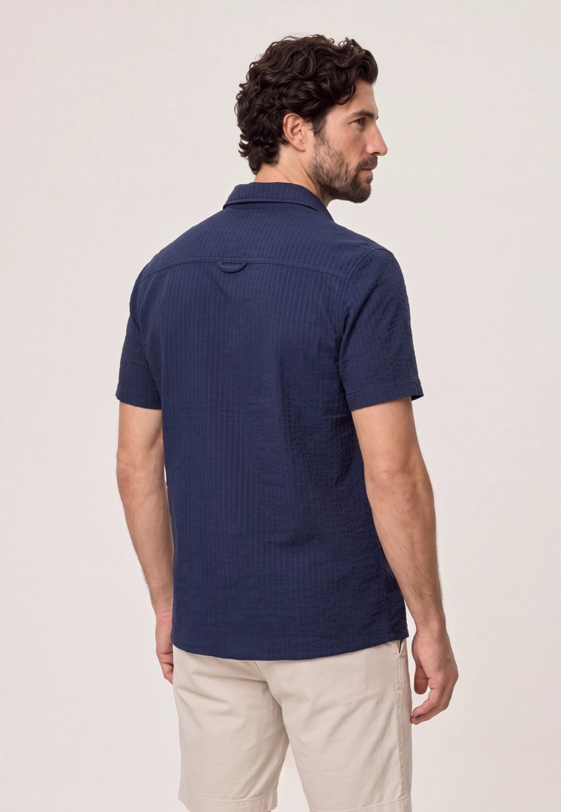 CAMISA CABOT NAVY - 3