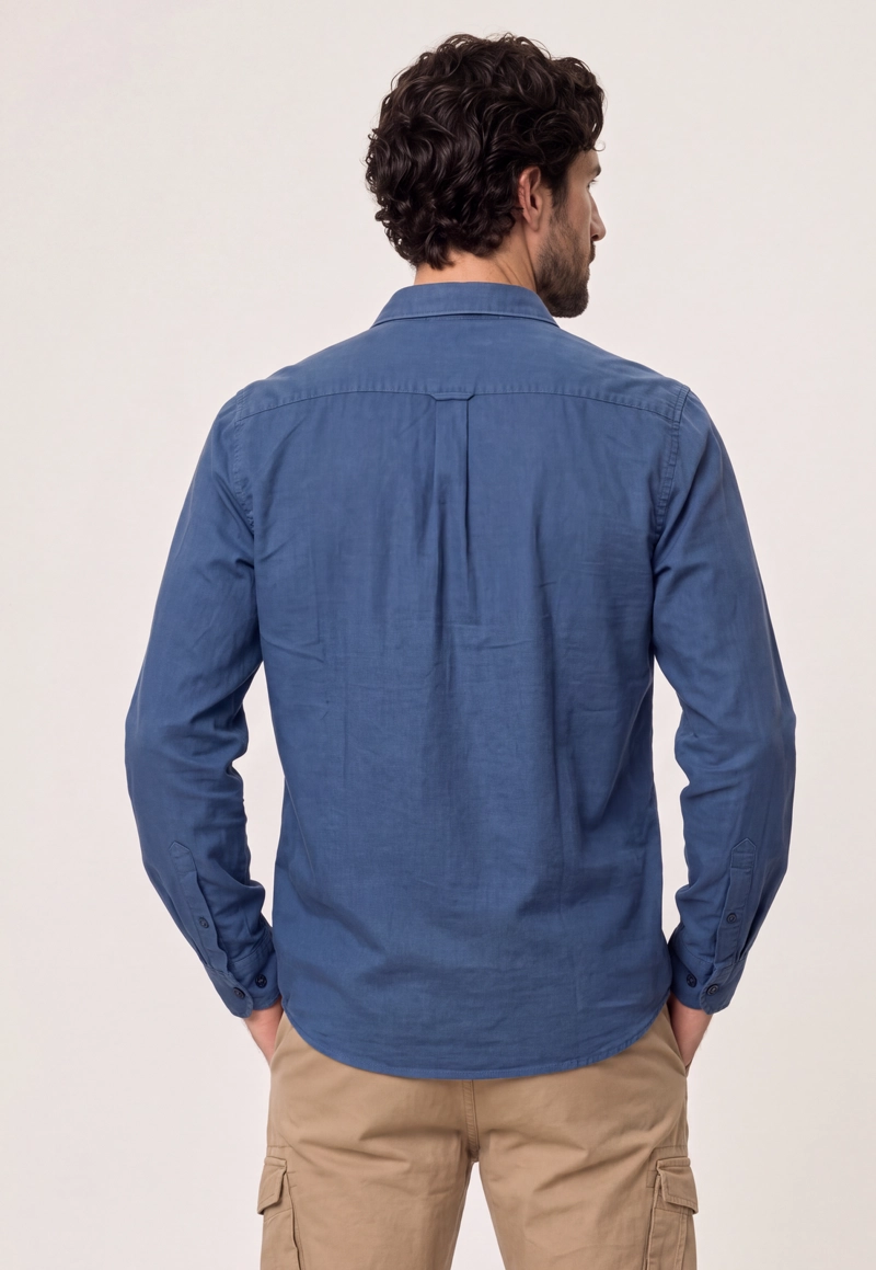 CAMISA LINO CAMDEN STEEL - 3