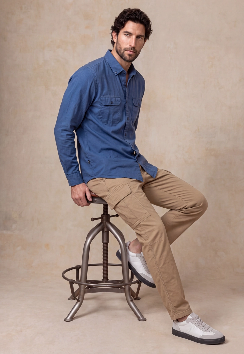 CAMISA LINO CAMDEN STEEL - 5