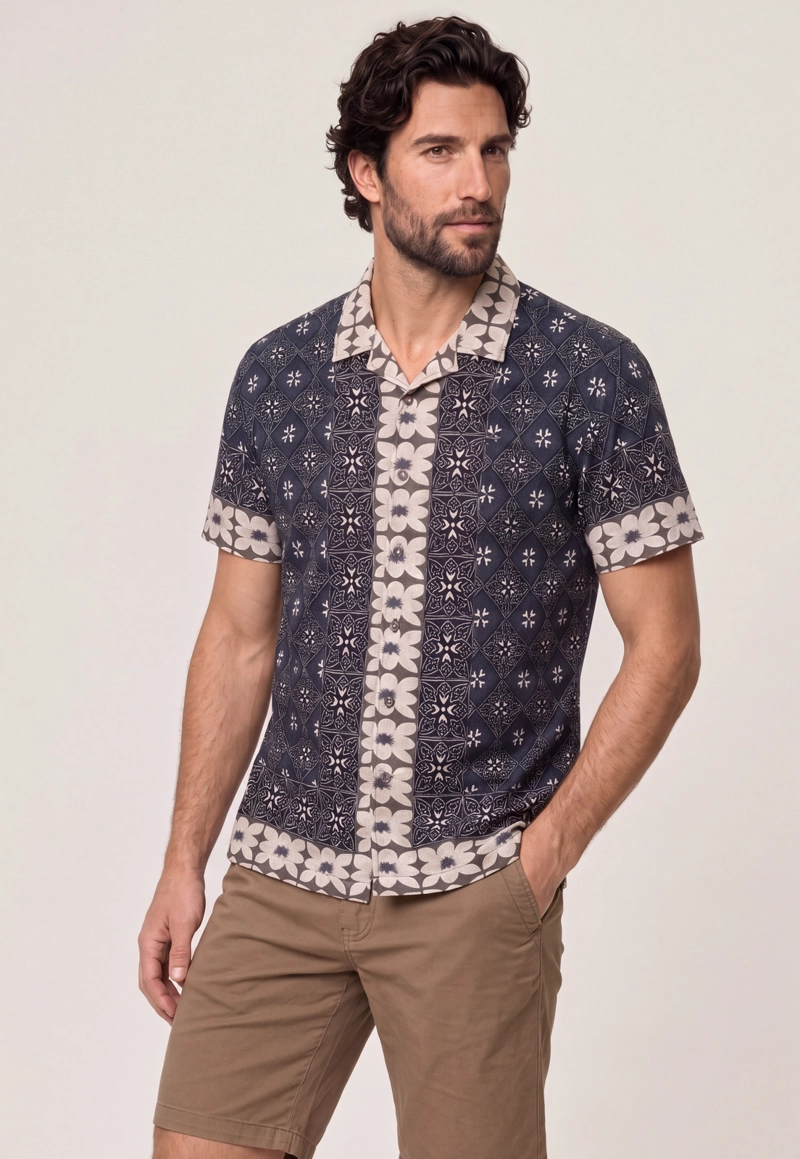 CAMISA CHEROKEE NAVY - 1