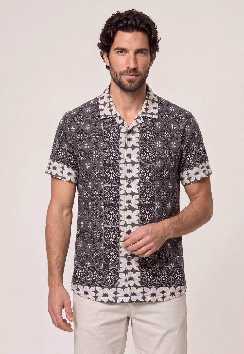 CAMISA CHEROKEE CHARCOAL - 1