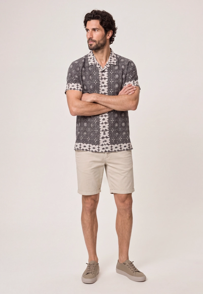 CAMISA CHEROKEE CHARCOAL - 2