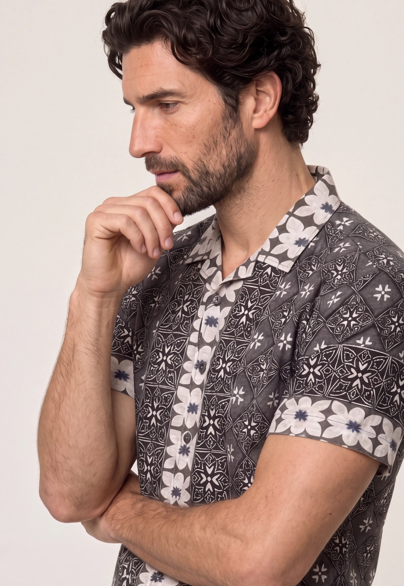 CAMISA CHEROKEE CHARCOAL - 4