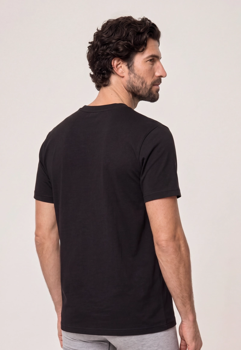 CAMISETA ALGODON BLACK - 3