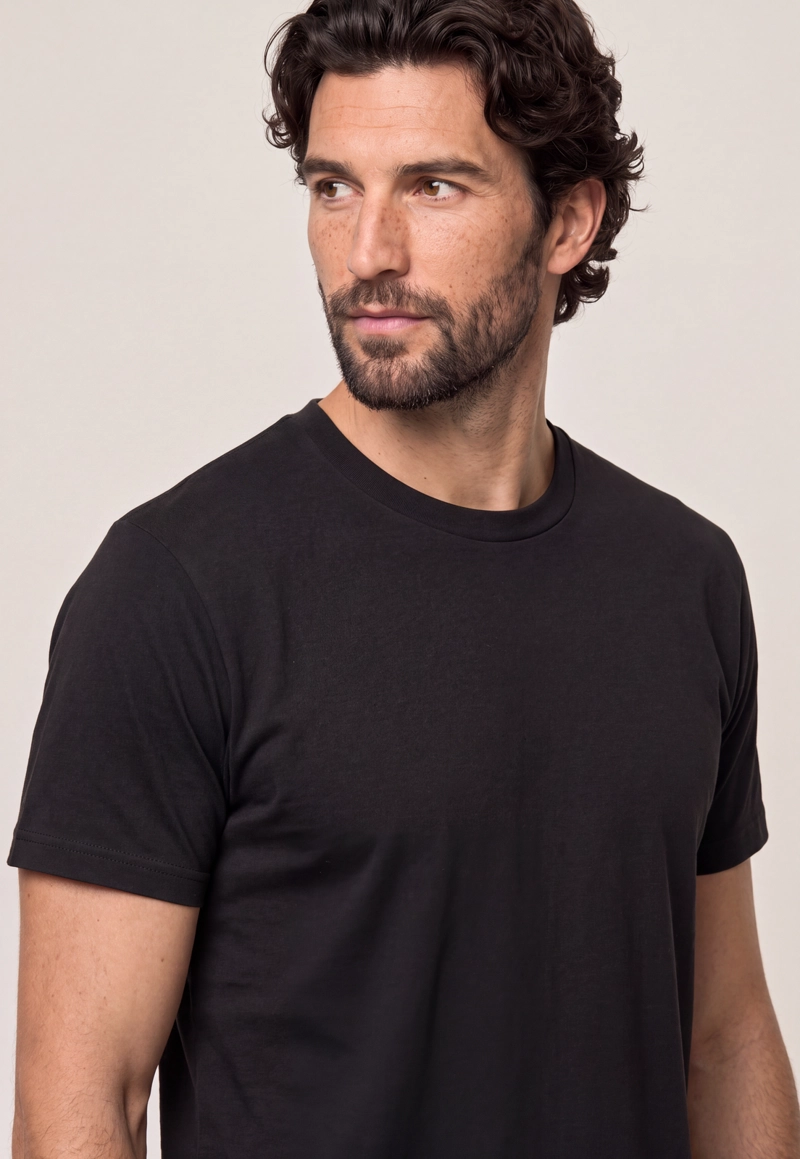 CAMISETA ALGODON BLACK - 4