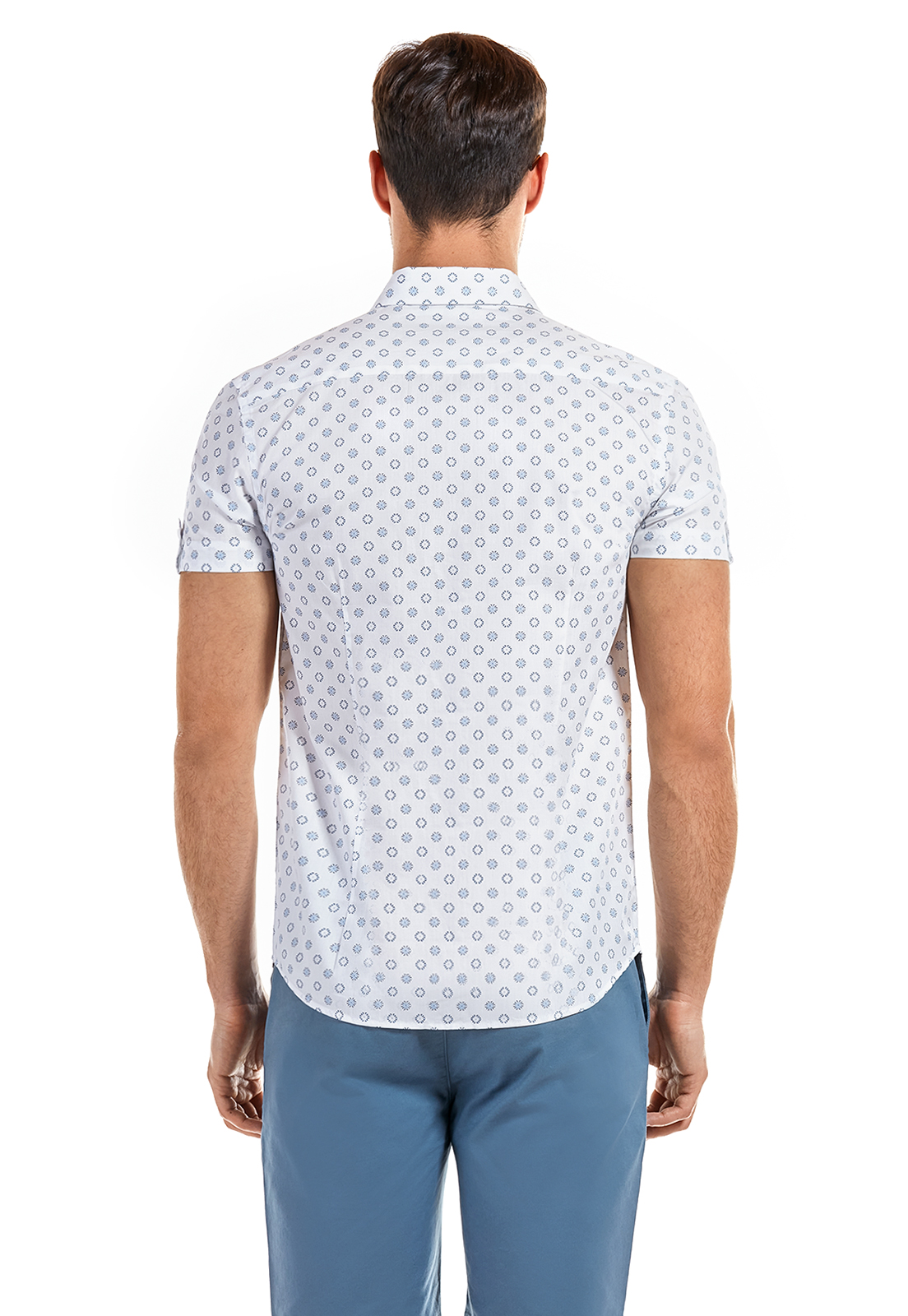 CAMISA MANGA CORTA FLORENCIA SKY - 3