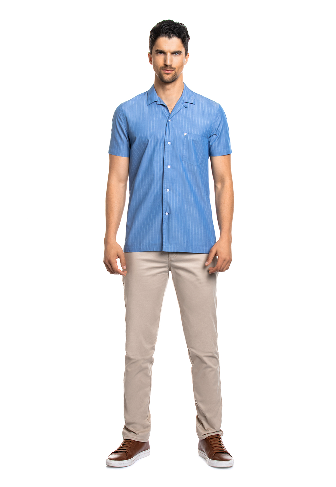 CAMISA MANGA CORTA MAVERICH NAVY - 2