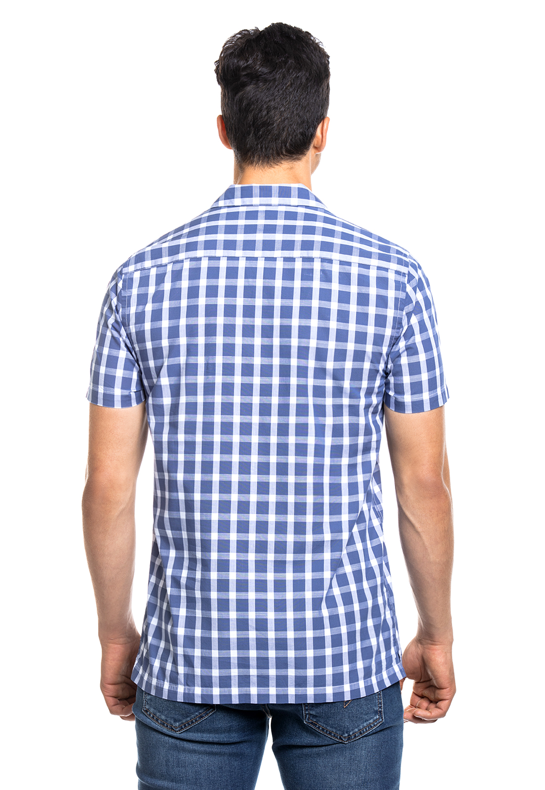 CAMISA MANGA CORTA FRANCIS NAVY - 3