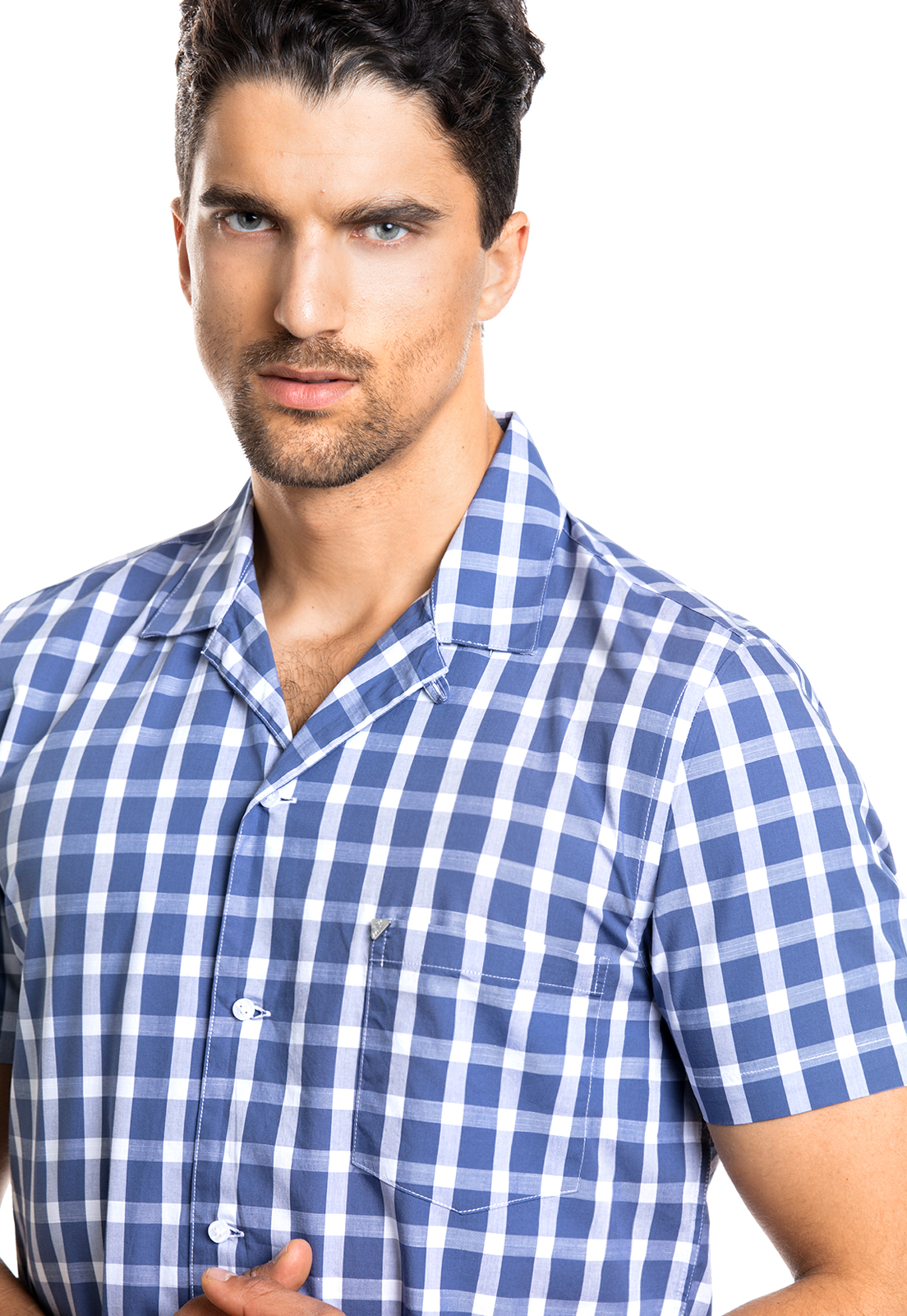 CAMISA MANGA CORTA FRANCIS NAVY - 4