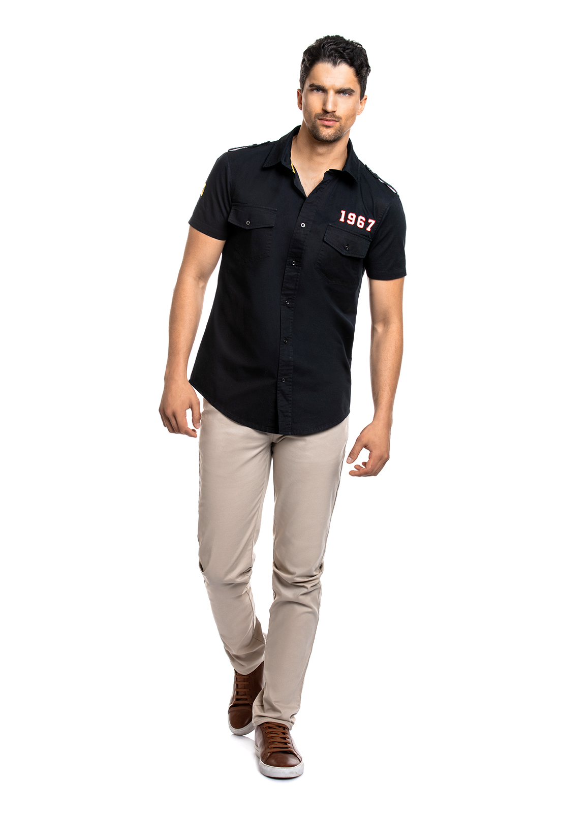 CAMISA MANGA CORTA RACING JEREM BLACK - 2