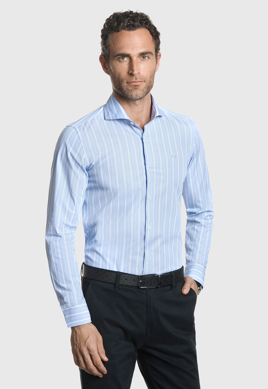 CAMISA BADAJOZ LT. BLUE - 1