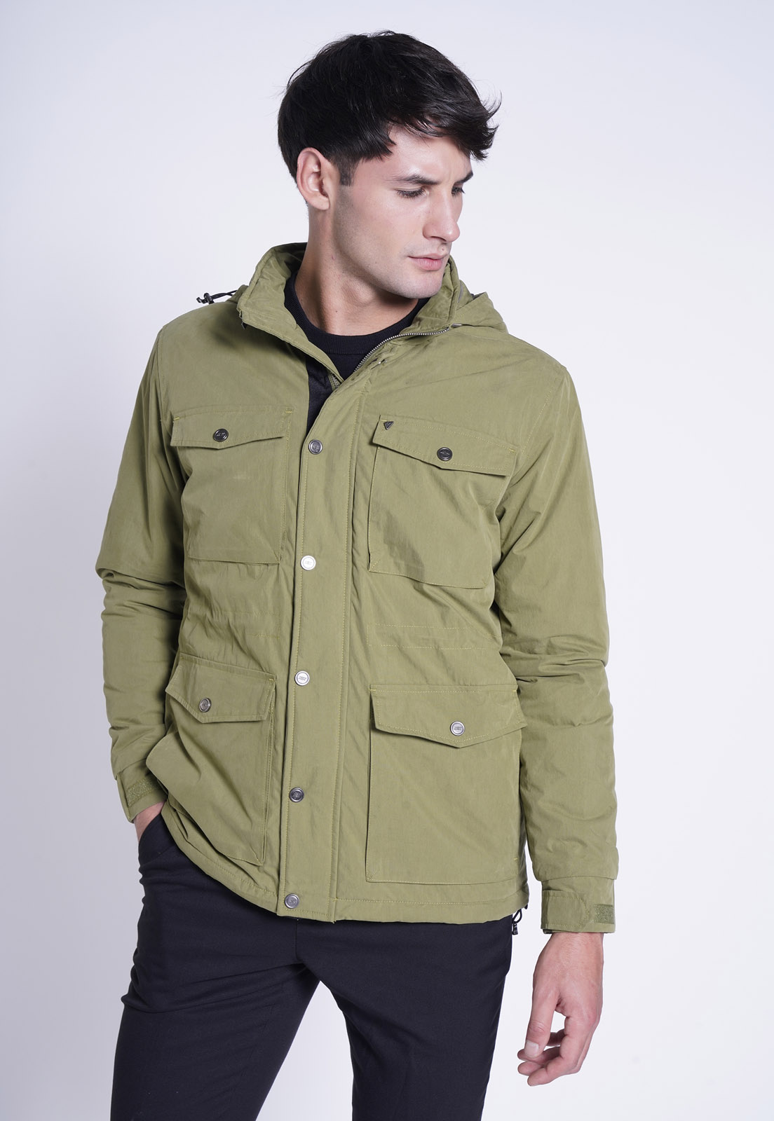 CHAQUETA BOLSIC KHAKI - 1