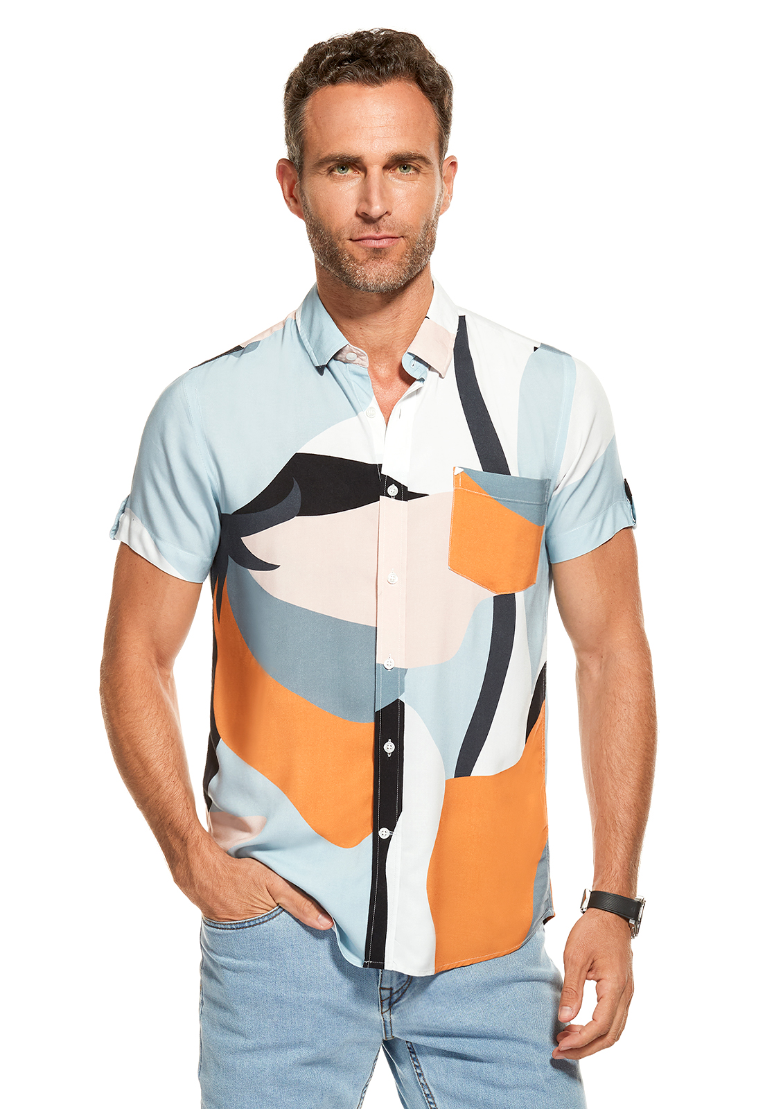 CAMISA MONDAY LT. BLUE - 1