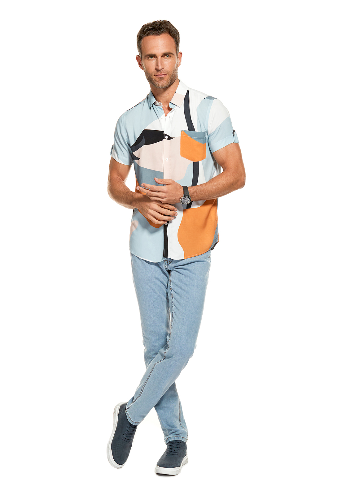 CAMISA MONDAY LT. BLUE - 2