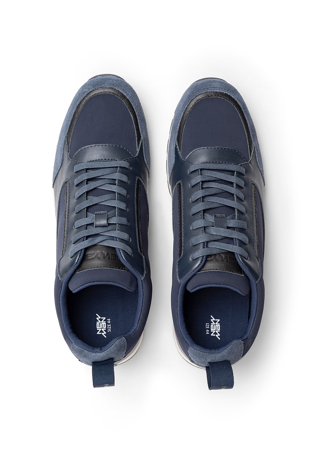 ZAPATILLAS HOMBRE NEW MAN CASUALES CELESTE SUT BLUE - 4