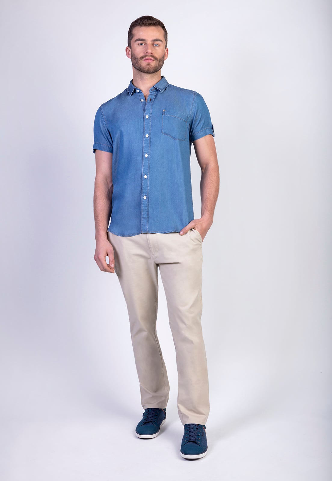 CAMISA GALLOWAY NAVY - 3