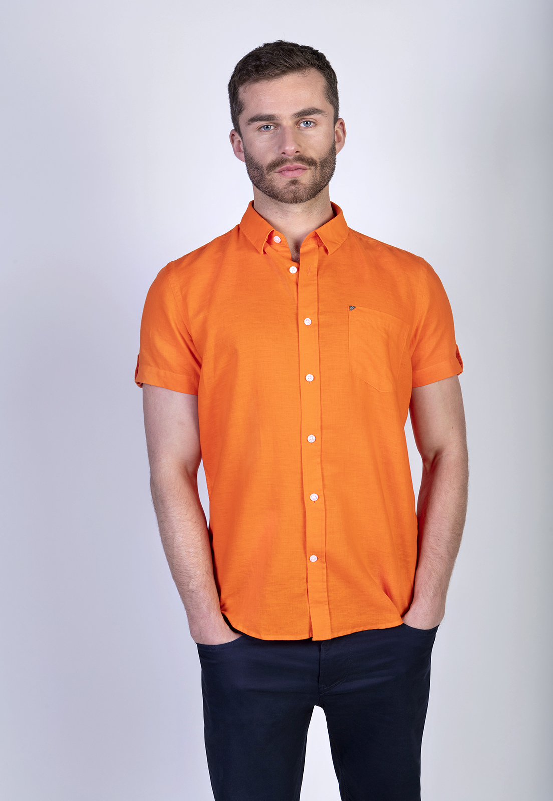 CAMISA COLCHESTER ORANGE - 1