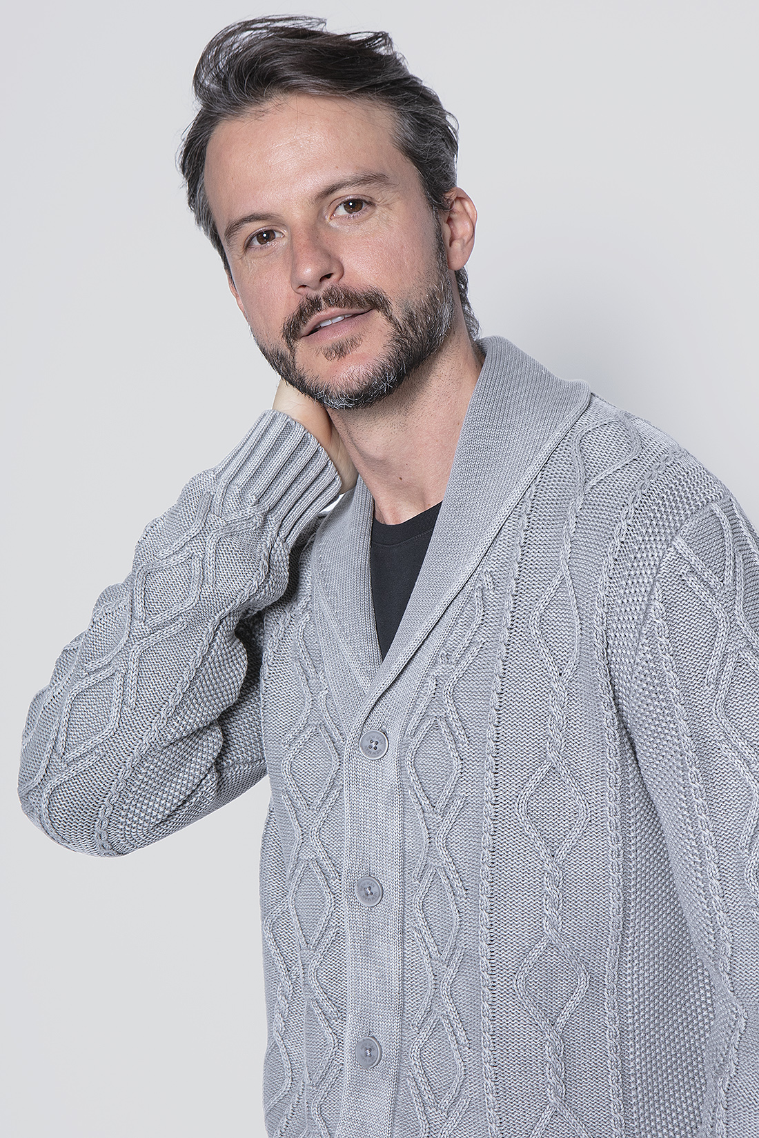CARDIGAN PARIS GREY - 3