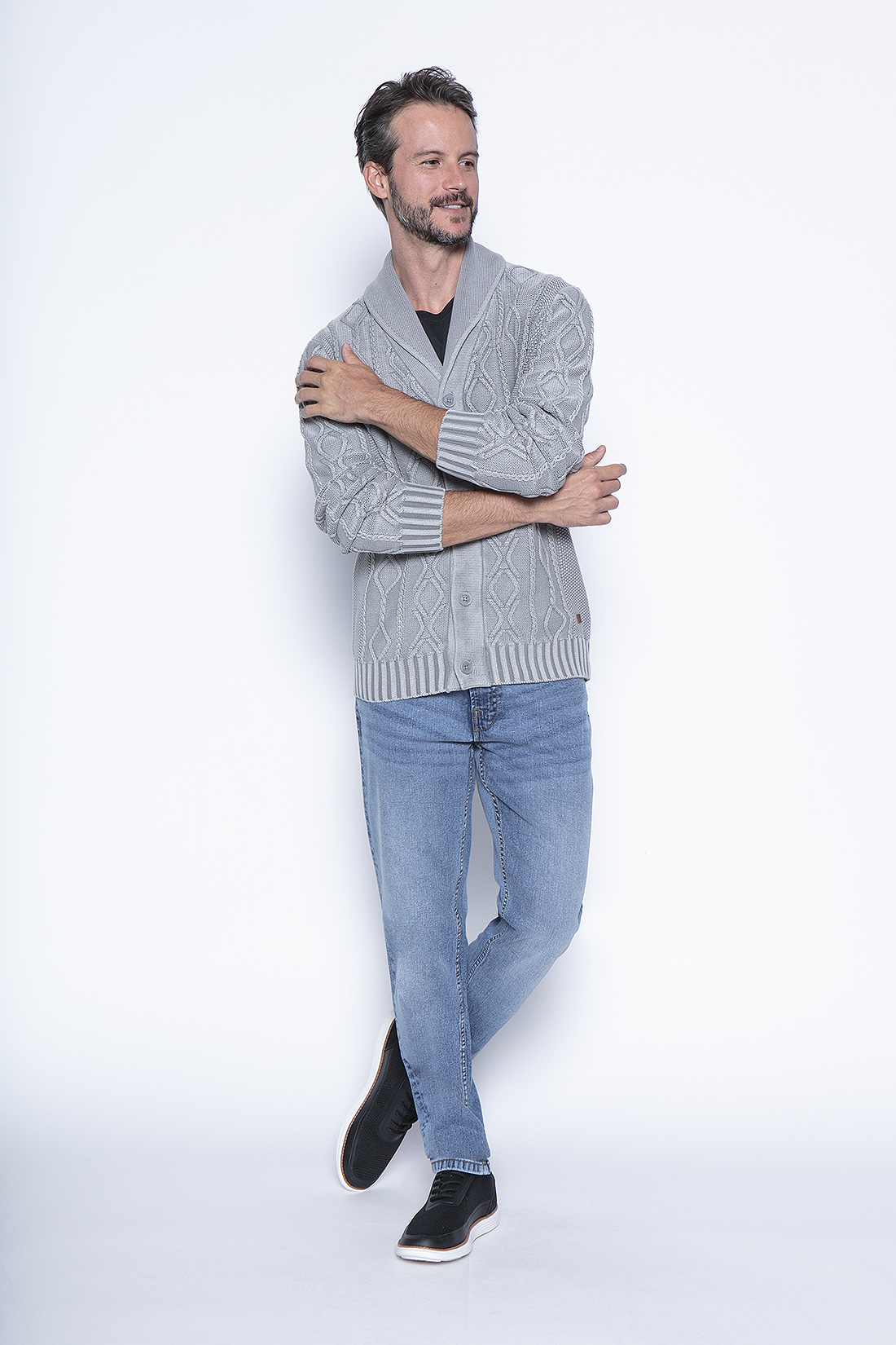 CARDIGAN PARIS GREY - 4