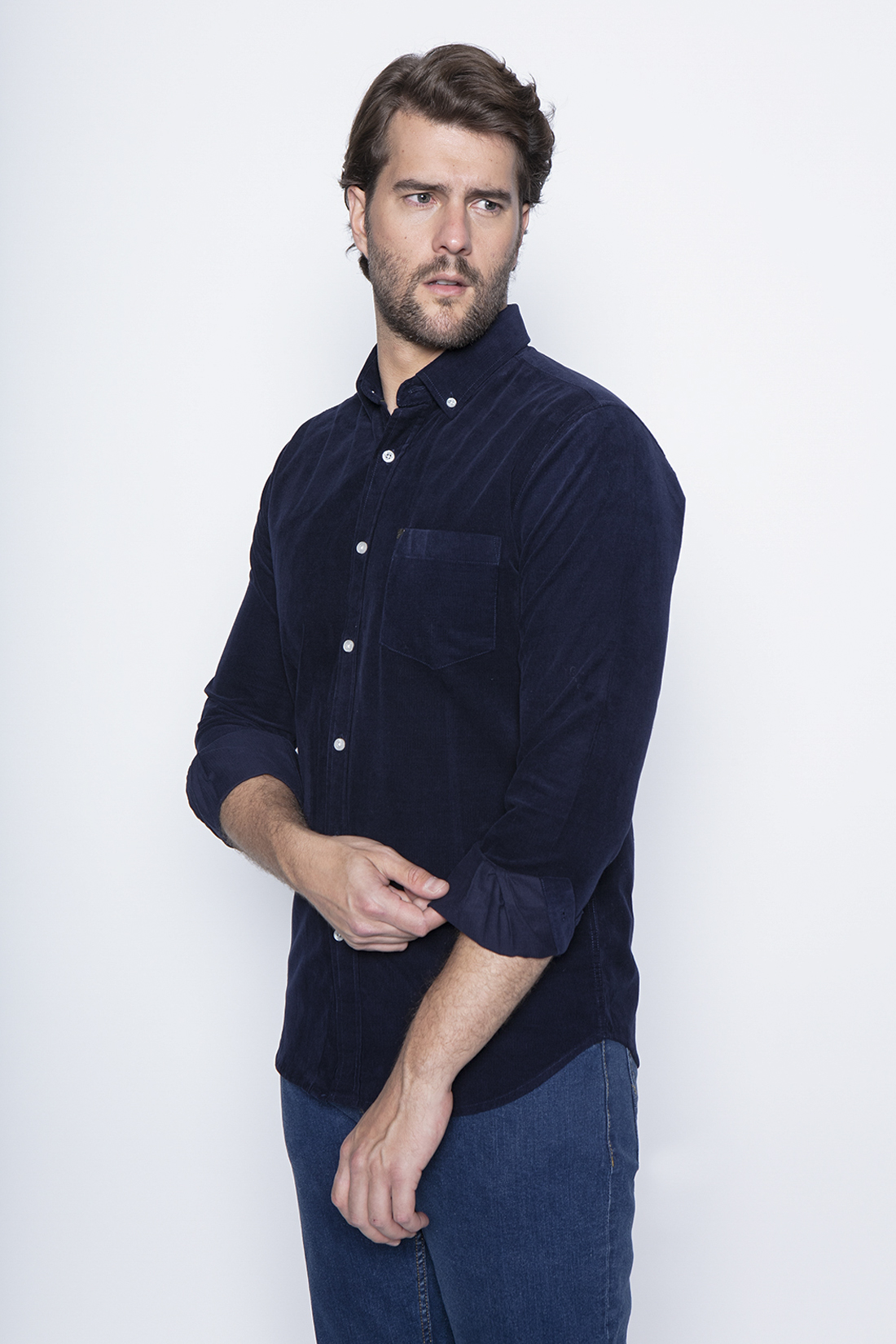 CAMISA LICHFIELD NAVY - 1