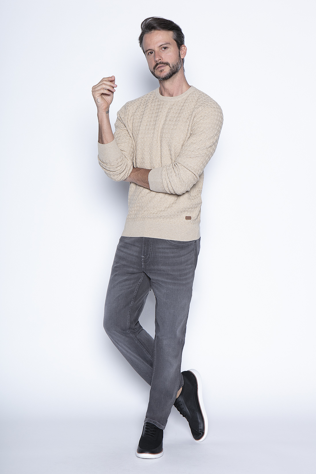 SWEATER LEON CAMEL - 4