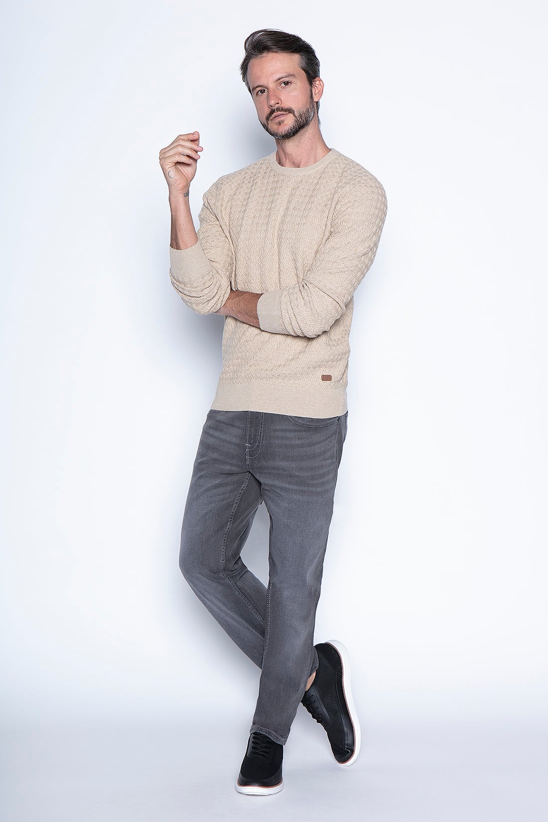 SWEATER LEON CAMEL - 4