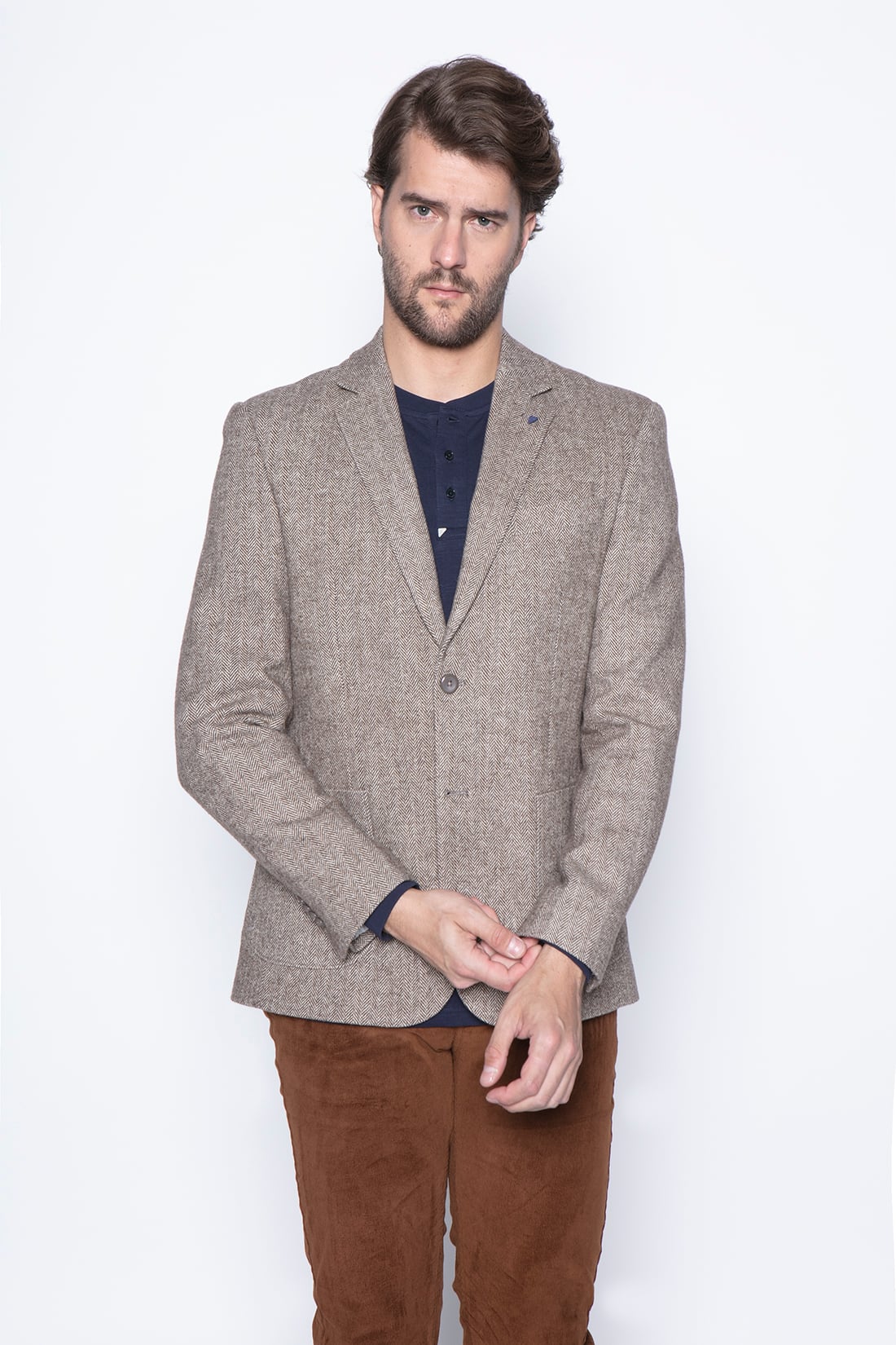 BLAZER CORTO TAUPE - 1