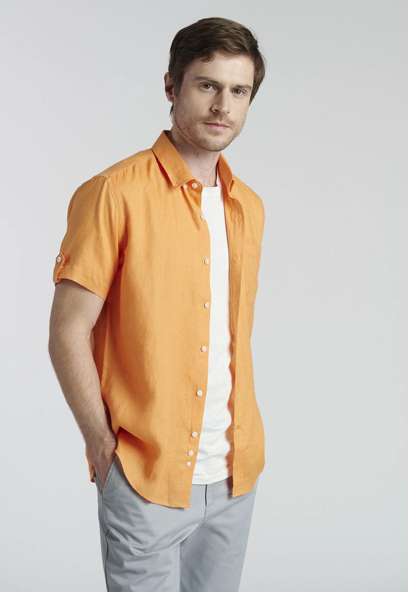 CAMISA COLCHESTER PEACH - 1