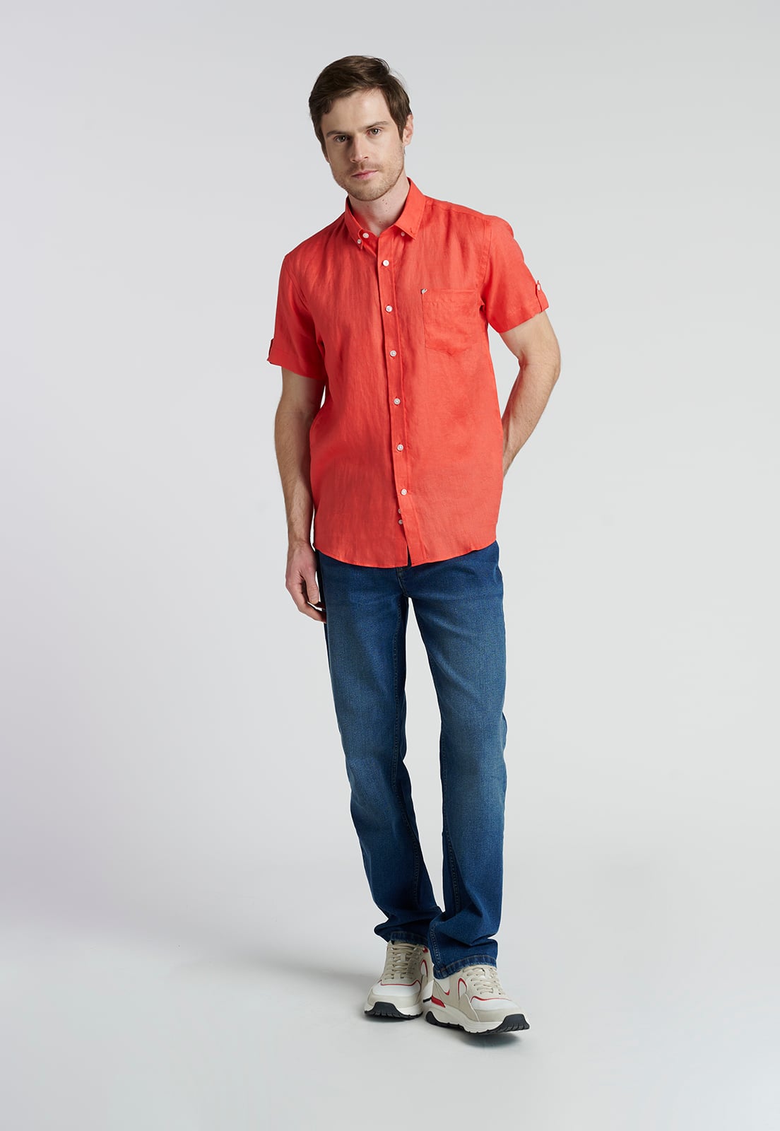CAMISA COLCHESTER CORAL - 2