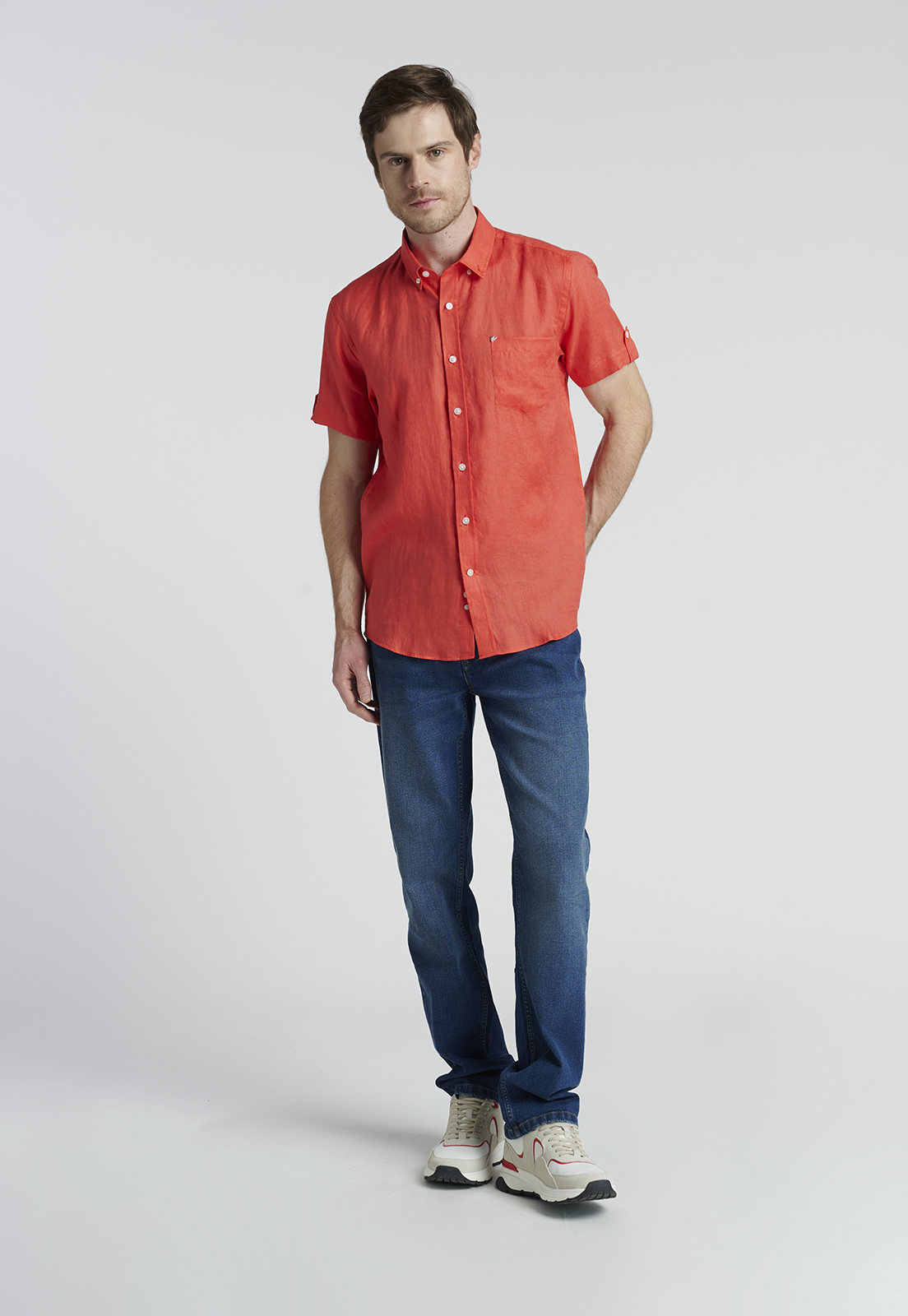 CAMISA COLCHESTER CORAL - 2