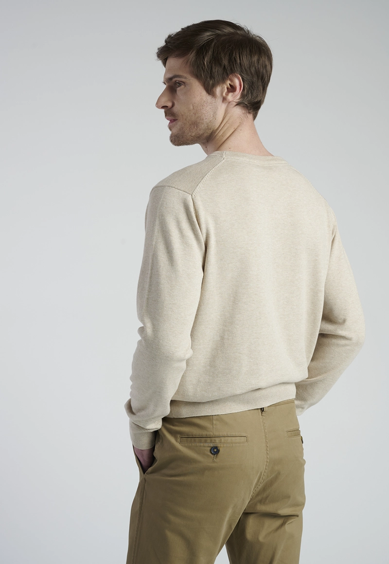 SWEATER  LUGO BEIGE MELANGE - 4