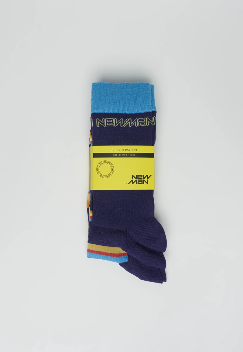 TRIPACK CALCETINES HOMBRE NEW MAN 631693Y0016 MUSEO BLACK - 2