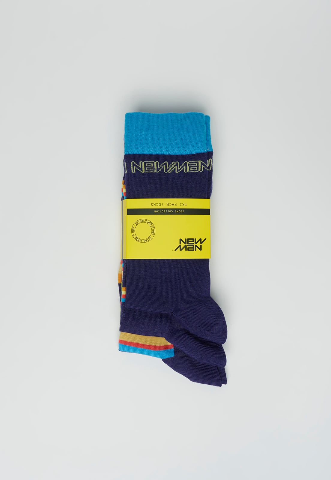 TRIPACK CALCETINES HOMBRE NEW MAN 631693Y0016 MUSEO BLACK - 2