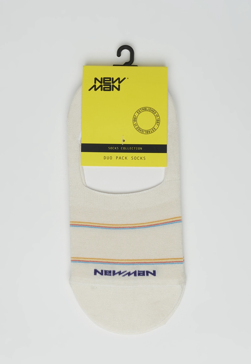 DUOPACK CALCETINES HOMBRE NEW MAN 631694Y0001 NUBE WHITE - 2