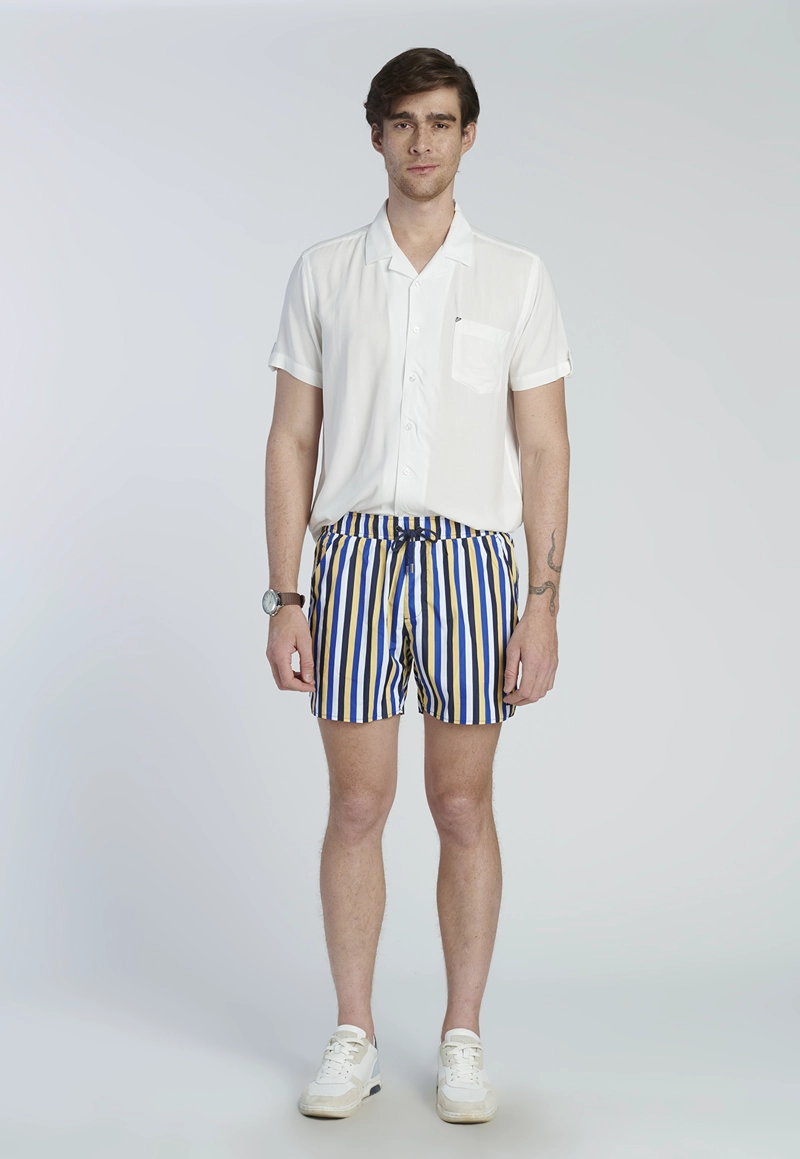 TRAJE DE BAÑO HOMBRE NEW MAN 463262Y0032 TRAJE BAÑO RAYA BLUE - 2