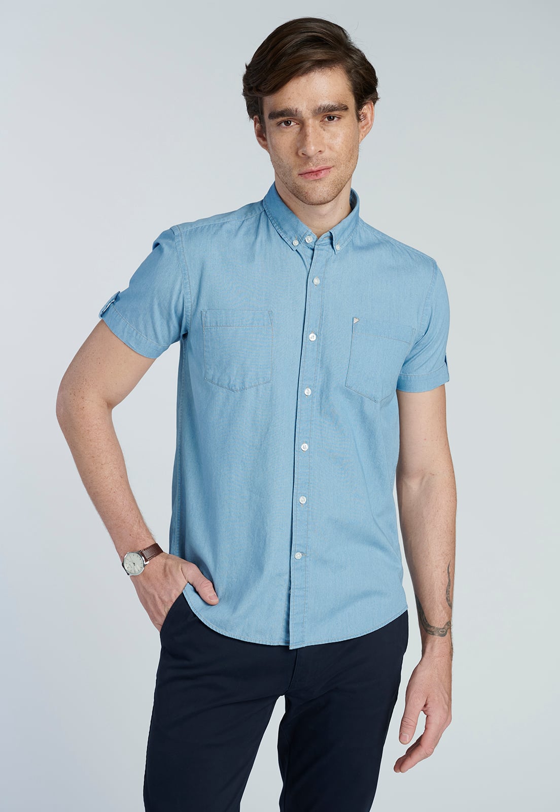 CAMISA HARLEM ICE BLUE - 1