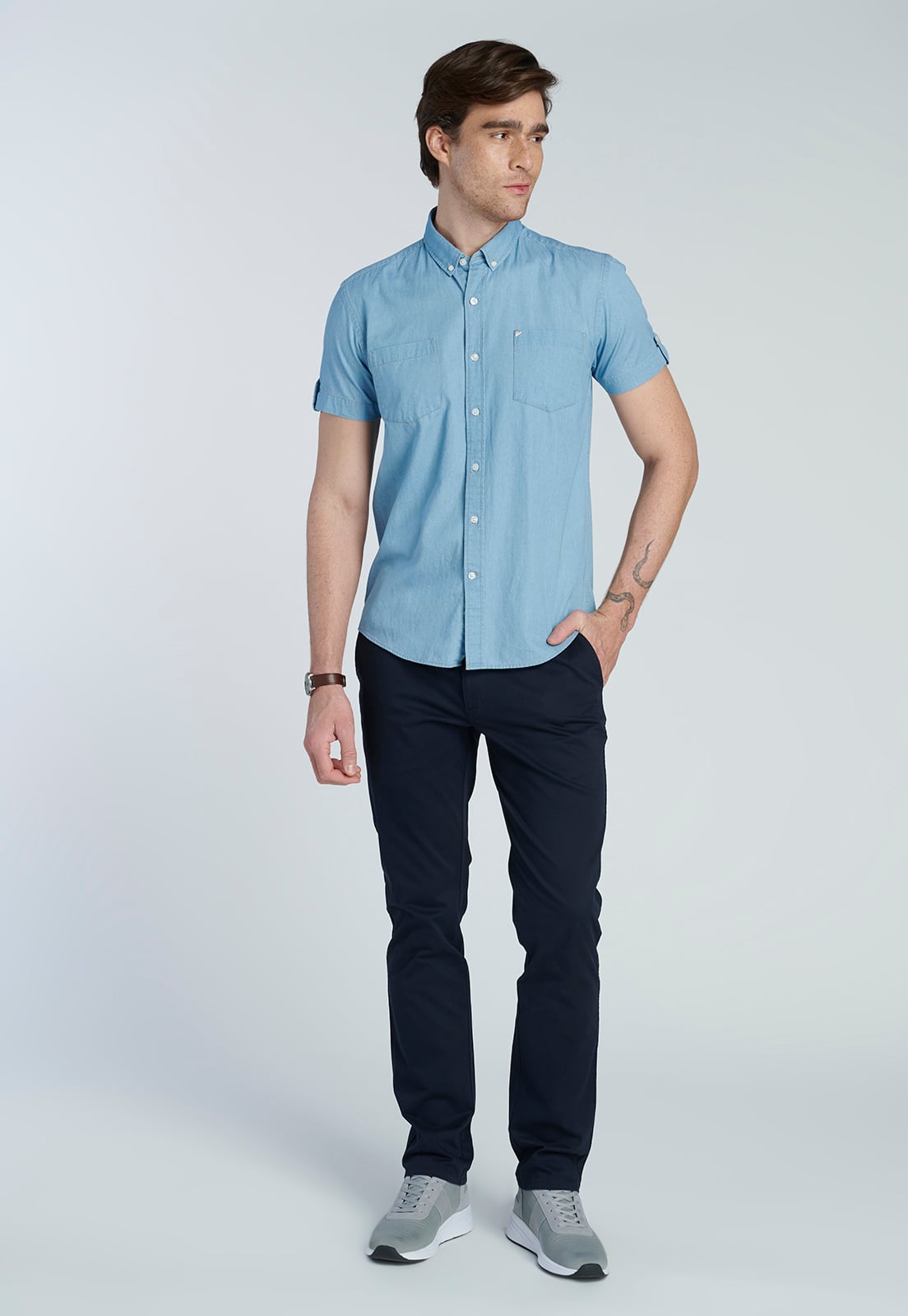 CAMISA HARLEM ICE BLUE - 2