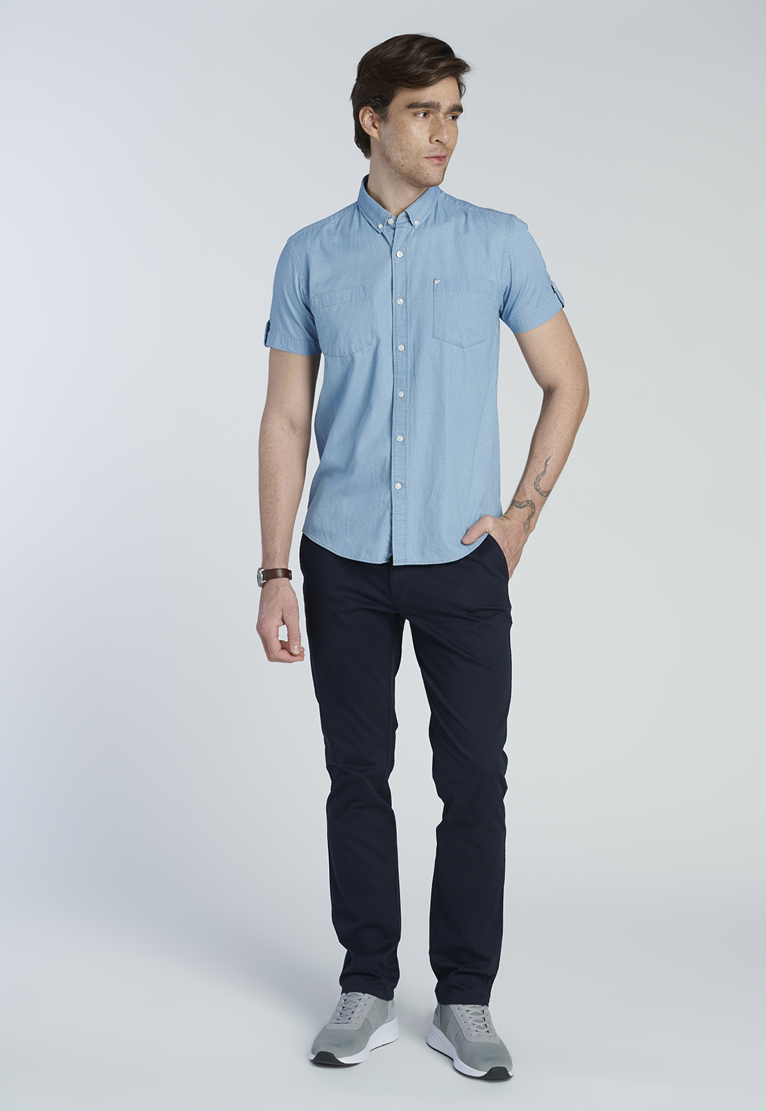 CAMISA HARLEM ICE BLUE - 2